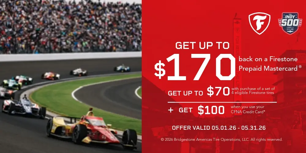 Firestone Get Up To $170  Back Offer