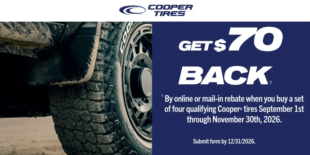 Cooper Get $70 Back Offer