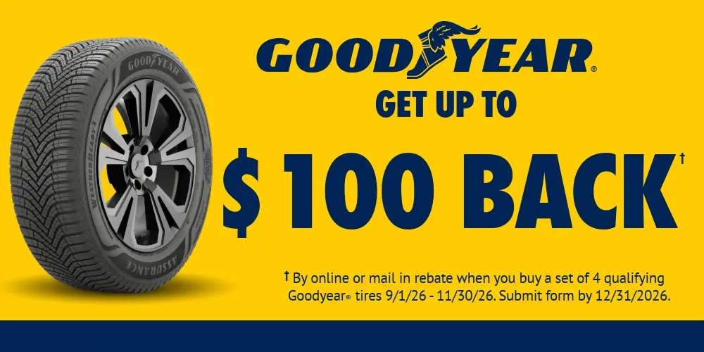 Goodyear Get Up To $100 Offer
